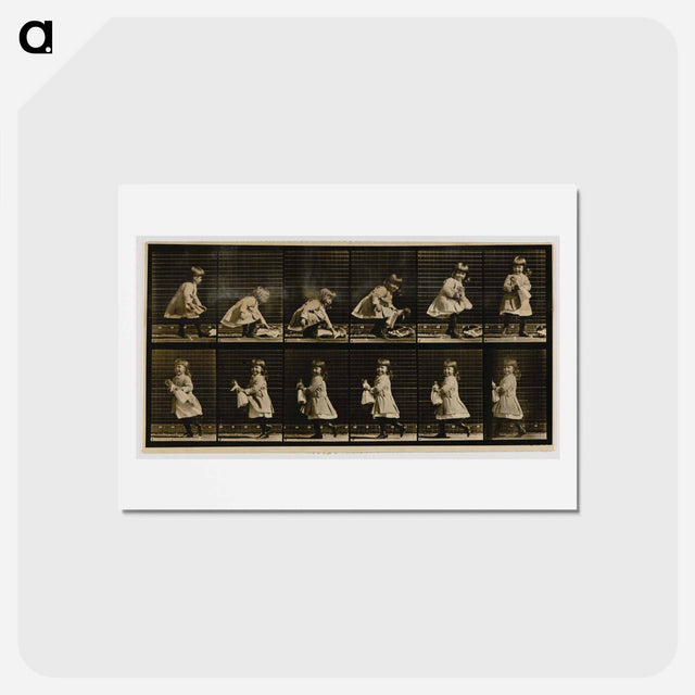 アートポストカード-Child Lifting a Doll
 - エドワード マイブリッジ Postcard.
