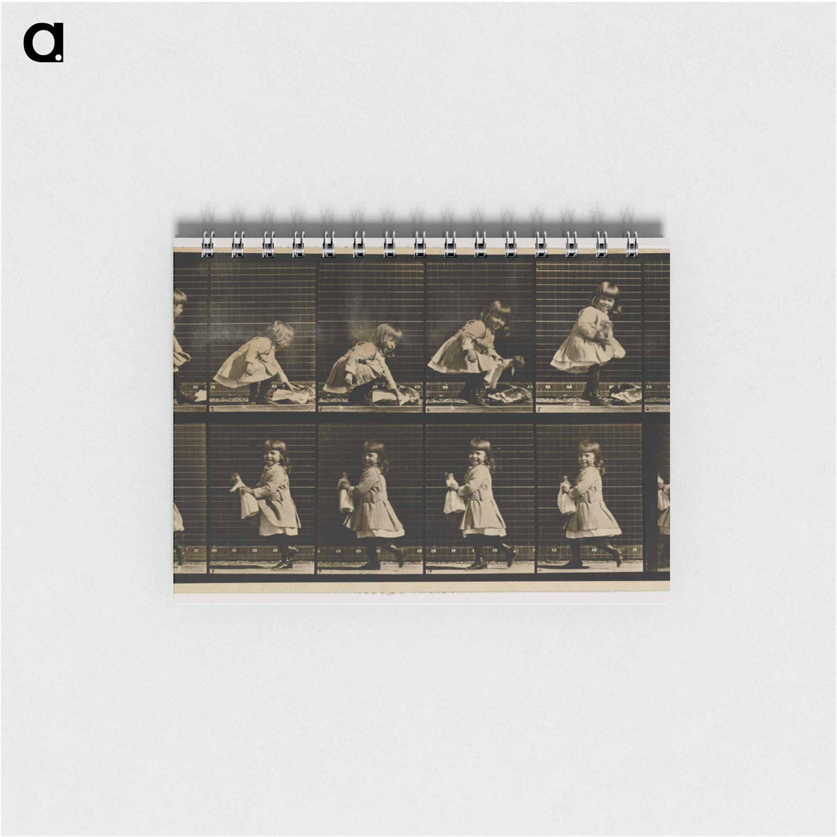 アートメモ帳-Child Lifting a Doll
 - エドワード マイブリッジ Memo.