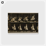 アートポストカード-Child Lifting a Doll
 - エドワード マイブリッジ Postcard.