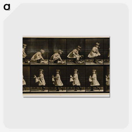 アートポストカード-Child Lifting a Doll
 - エドワード マイブリッジ Postcard.