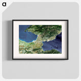 アートポスター-The Isthmus of Corinth
 - 上空からの地球 Poster.