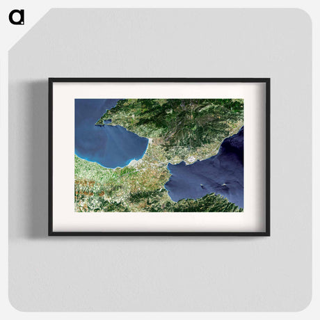 アートポスター-The Isthmus of Corinth
 - 上空からの地球 Poster.