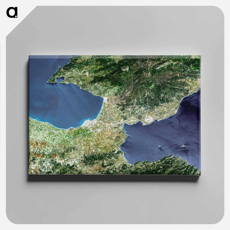 アートパネル-The Isthmus of Corinth
 - 上空からの地球 Canvas.