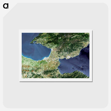 アートポストカード-The Isthmus of Corinth
 - 上空からの地球 Postcard.