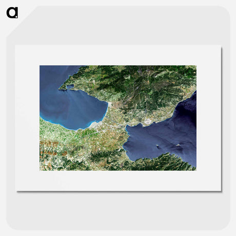 アートポスター-The Isthmus of Corinth
 - 上空からの地球 Poster.