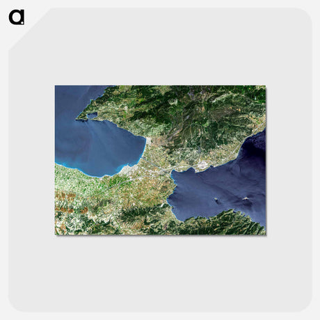アートポストカード-The Isthmus of Corinth
 - 上空からの地球 Postcard.