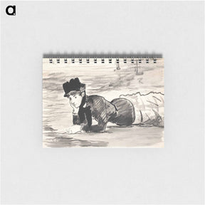 アートメモ帳-Woman Lying on the Beach - エドゥアール マネ Memo.