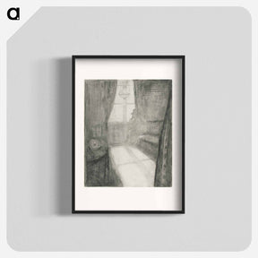 アートポスター-Moonlight. Night in Saint Cloud - エドヴァルド ムンク Poster.