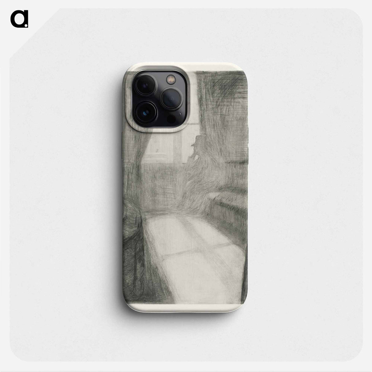 Moonlight. Night in Saint Cloud - Edvard Munch Phone Case.