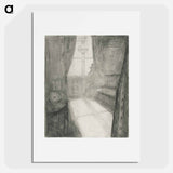 アートポスター-Moonlight. Night in Saint Cloud - エドヴァルド ムンク Poster.