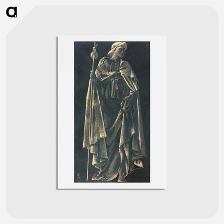 アートポストカード-Angelus Ministrans - エドワード バーン ジョーンズ Postcard.