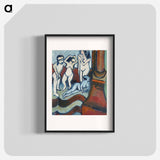 Four Wooden Sculptures - Ernst Ludwig Kirchner Poster.