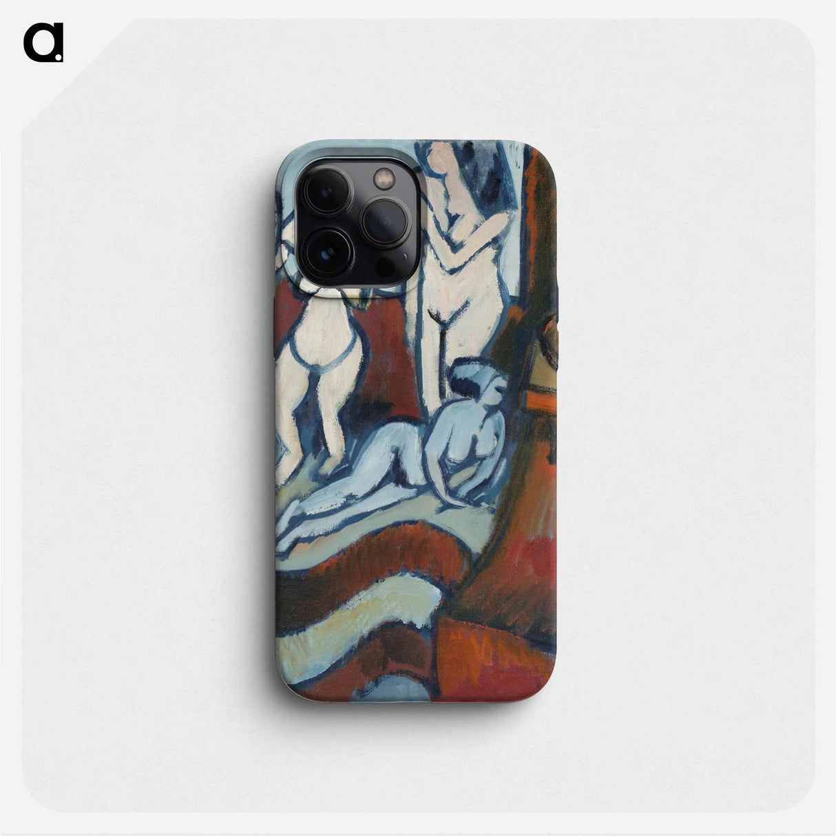 Four Wooden Sculptures - Ernst Ludwig Kirchner Phone Case.