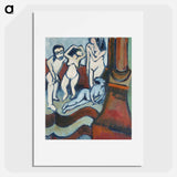 Four Wooden Sculptures - Ernst Ludwig Kirchner Poster.