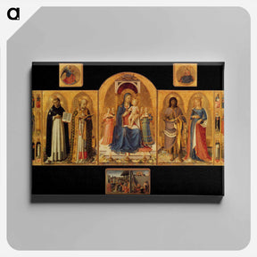 アートパネル-Perugia Altarpiece - フラ アンジェリコ Canvas.