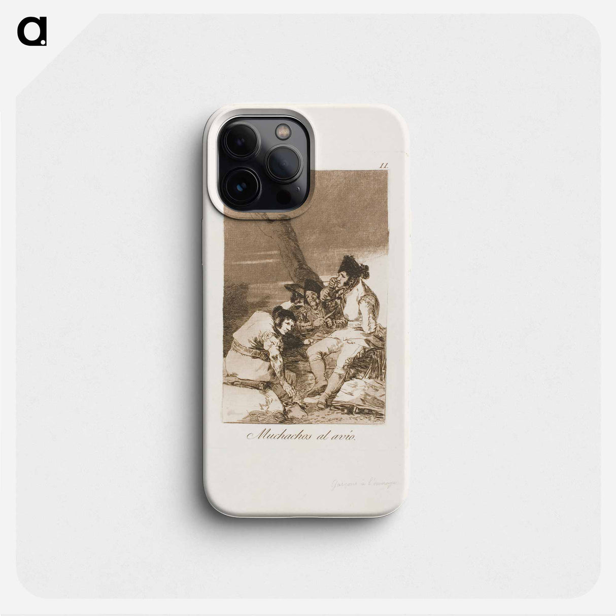 Lads Making Ready - Francisco de Goya Phone Case.