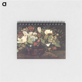アートメモ帳-Basket of Flowers - ギュスターヴ クールベ Memo.