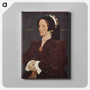 アートパネル-Portrait of Margaret Wyatt, Lady Lee - ハンス ホルバイン Canvas.