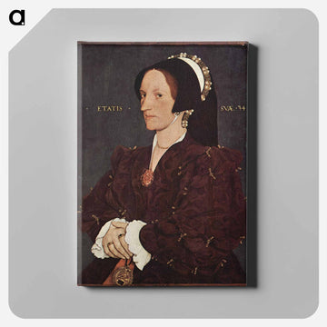 Portrait of Margaret Wyatt, Lady Lee - ハンス ホルバイン Canvas.