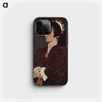 Portrait of Margaret Wyatt, Lady Lee - ハンス ホルバイン Phone Case.