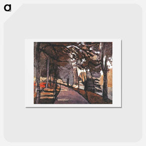 アートポストカード-The Path in the Bois De Boulogne - アンリ マティス Postcard.