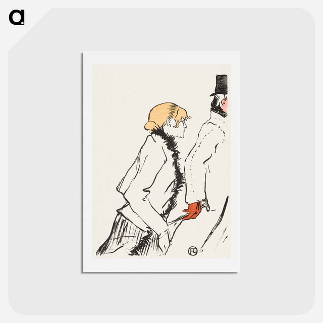 アートポストカード-La pauvre pierreuse - アンリ ド トゥールーズ ロートレック Postcard.