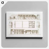 アートパネル-Menephtehum Temple
 - エジプト美術史 Canvas.