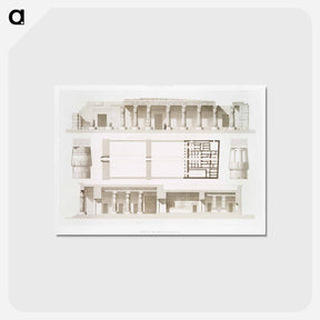 アートポストカード-Menephtehum Temple
 - エジプト美術史 Postcard.