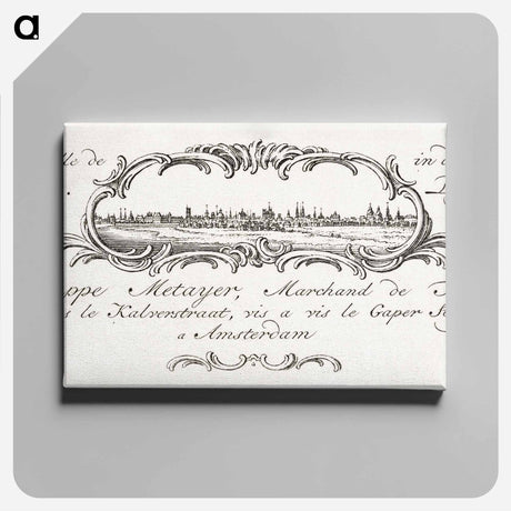 アートパネル-Business card by Philippe Metayer, tobacco merchant - ジャン ベルナール Canvas.