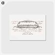 アートポストカード-Business card by Philippe Metayer, tobacco merchant - ジャン ベルナール Postcard.