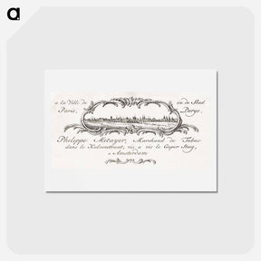 アートポストカード-Business card by Philippe Metayer, tobacco merchant - ジャン ベルナール Postcard.