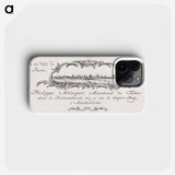 Business card by Philippe Metayer, tobacco merchant - Jean Bernard Phone Case.