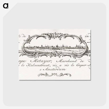 アートポストカード-Business card by Philippe Metayer, tobacco merchant - ジャン ベルナール Postcard.