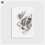 アートポストカード-Studies for "Judgment" by John Singer Sargent - ジョン シンガー サージェント Postcard.