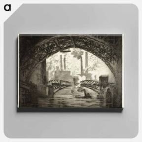 アートパネル-Under the Bridges, Chicago
 - ジョセフ ペネル Canvas.