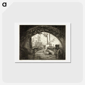 アートポストカード-Under the Bridges, Chicago
 - ジョセフ ペネル Postcard.