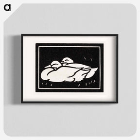 アートポスター-Two ducks - ユリー デ フラーハ Poster.