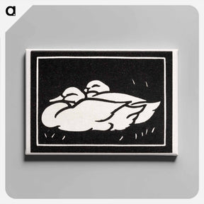 アートパネル-Two ducks - ユリー デ フラーハ Canvas.