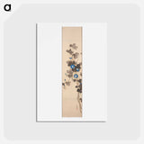 アートポストカード-Morning Glories - 神坂 雪佳 Postcard.
