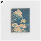 Hokusai's Canary and Peony - 葛飾 北斎 Memo.