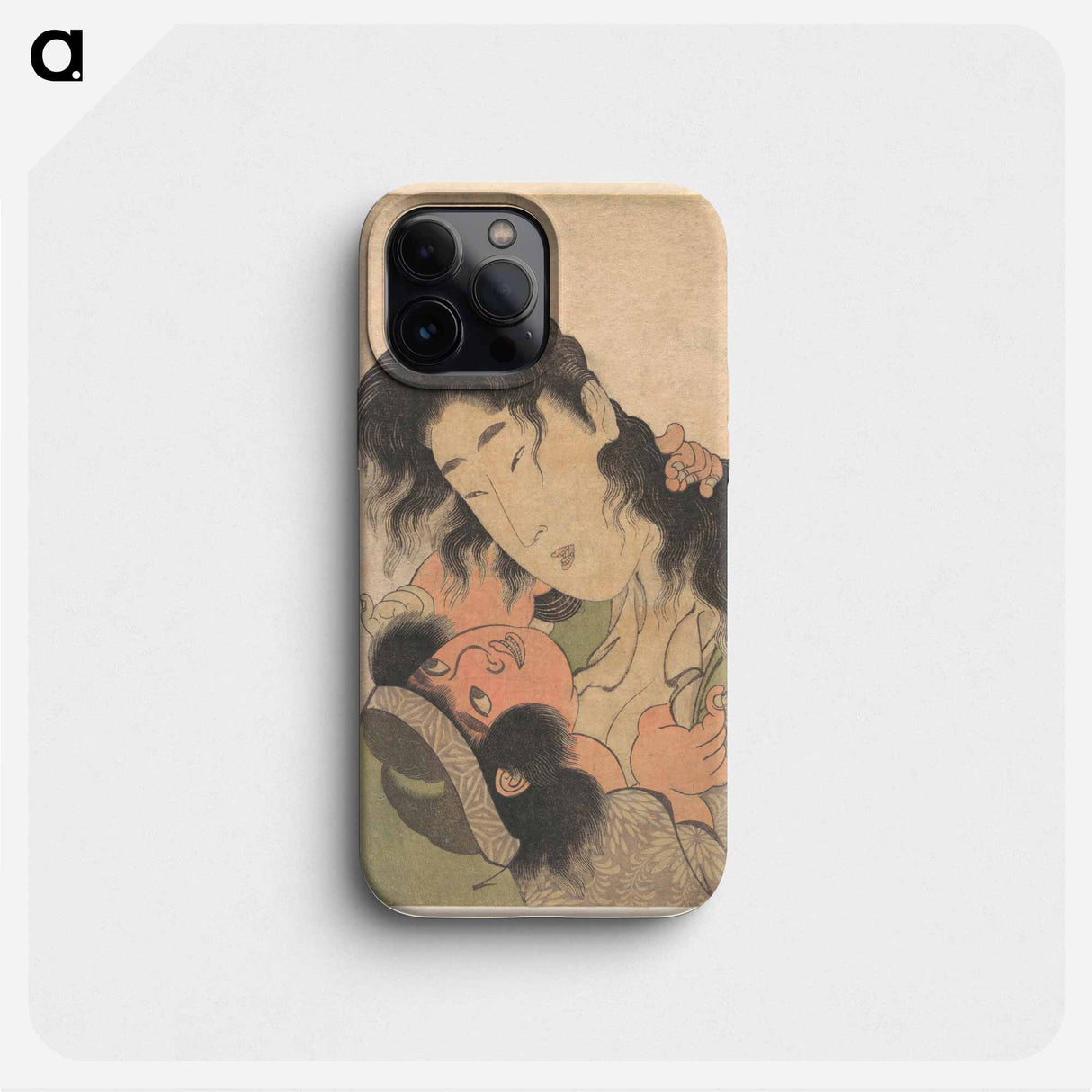Yamauba Playing with the Young Kintoki - 喜多川 歌麿 Phone Case.