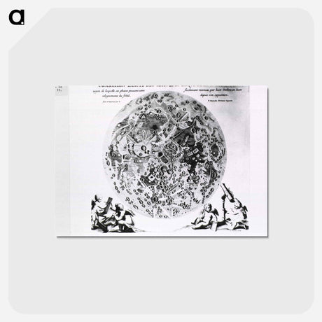アートポストカード-Observation Exacte Des Macules Du Disque De La Lune
 - 国立医学図書館 Postcard.