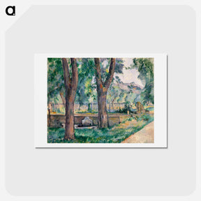 アートポストカード-The Pool at Jas de Bouffan - ポール セザンヌ Postcard.