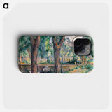 The Pool at Jas de Bouffan - Paul Cezanne Phone Case.