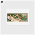 アートポストカード-Reclining Nude (La Source) - ピエール オーギュスト ルノワール Postcard.