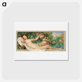 アートポストカード-Reclining Nude (La Source) - ピエール オーギュスト ルノワール Postcard.