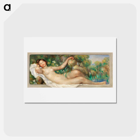 アートポストカード-Reclining Nude (La Source) - ピエール オーギュスト ルノワール Postcard.