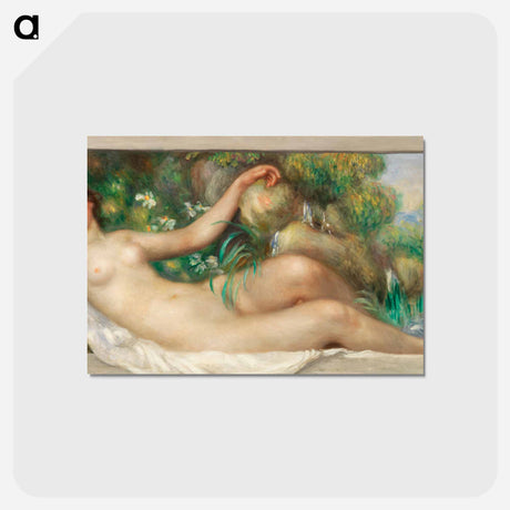 アートポストカード-Reclining Nude (La Source) - ピエール オーギュスト ルノワール Postcard.