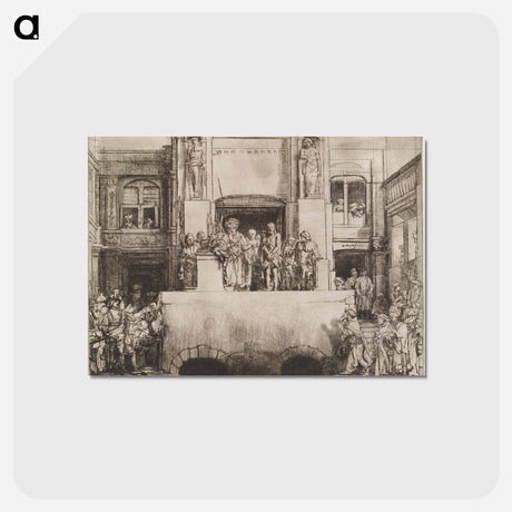 アートポストカード-Bound Standing Christ - レンブラント ファン レイン Postcard.