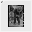 アートポストカード-Mormon Farmer Shoeing a Horse
 - ラッセル リー Postcard.